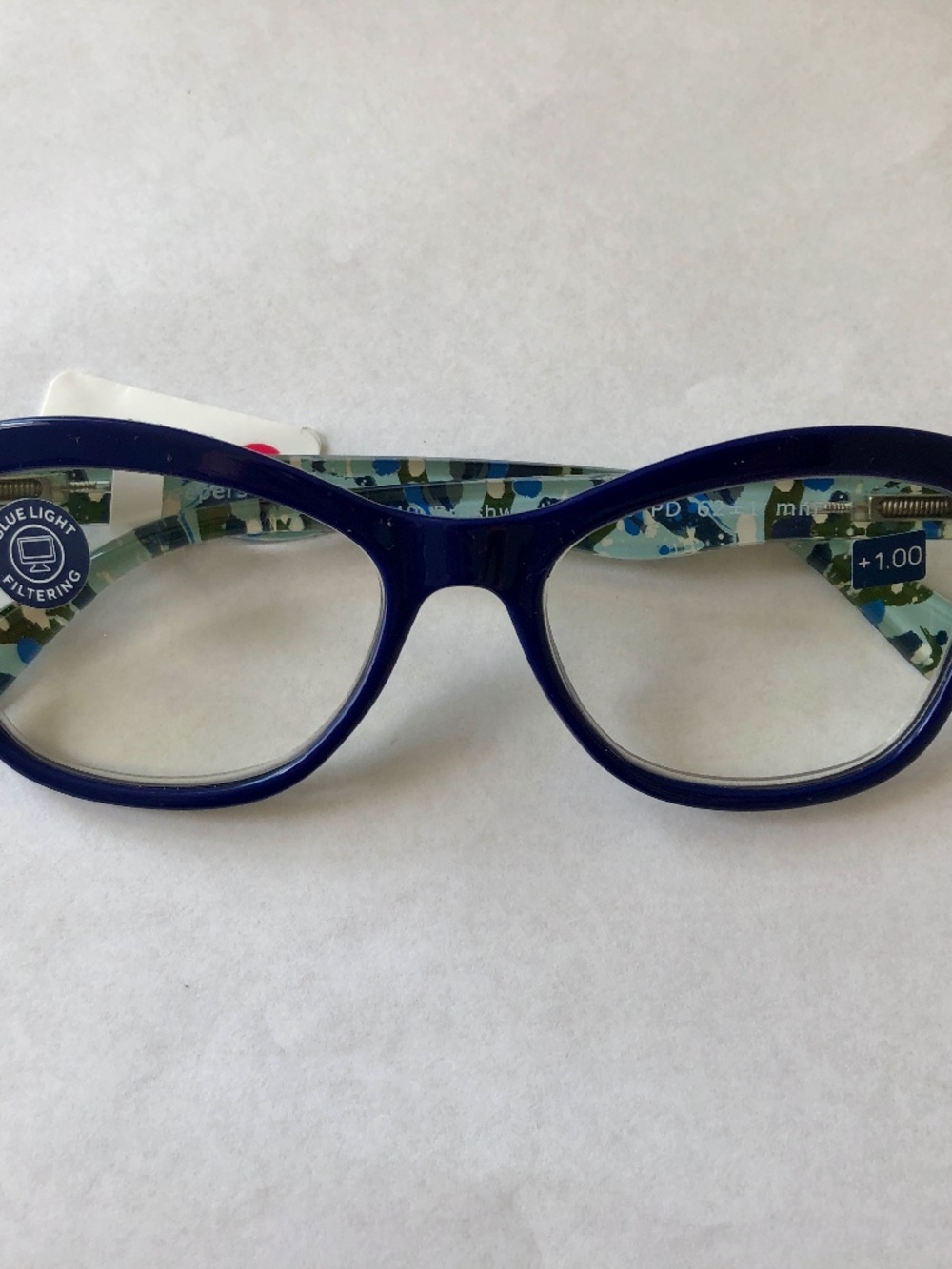 New Blue Brushwork Peepers Blue Light Filtering Reading Glasses +1.00